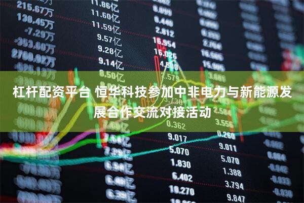杠杆配资平台 恒华科技参加中非电力与新能源发展合作交流对接活动